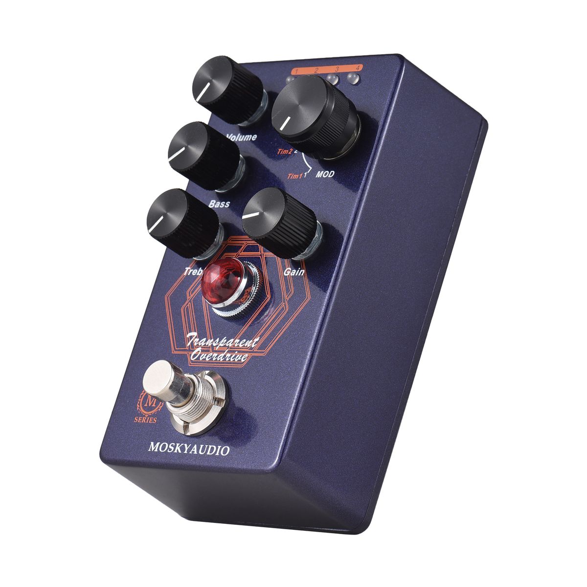 MOSKYAudio Overdrive Guitar Effect Pedal 4 Mode Switch &