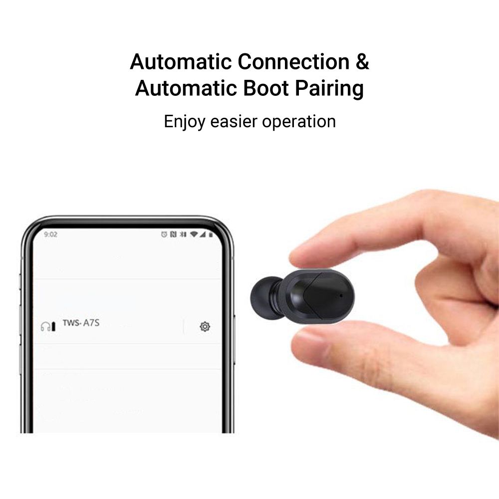 JS1 TWS BT5.0 Earphone Wireless Headset Multifunctional Key