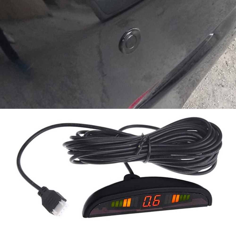 Car Reverse Backup Radar System 4 Parking Sensor With LED