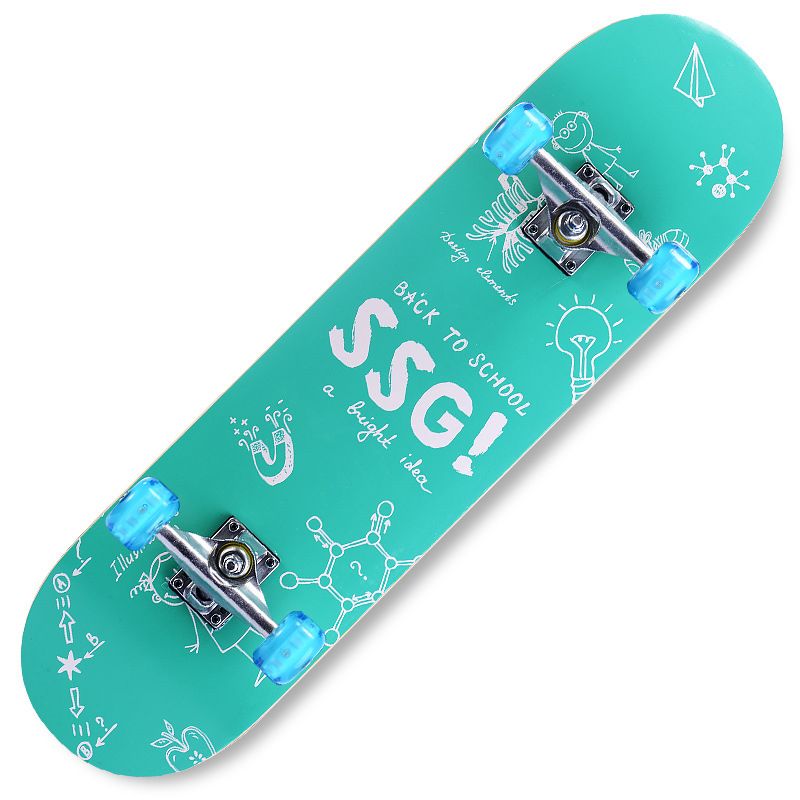 Four Wheel Skateboard Adult Brush Street Road PU Flash Wheel