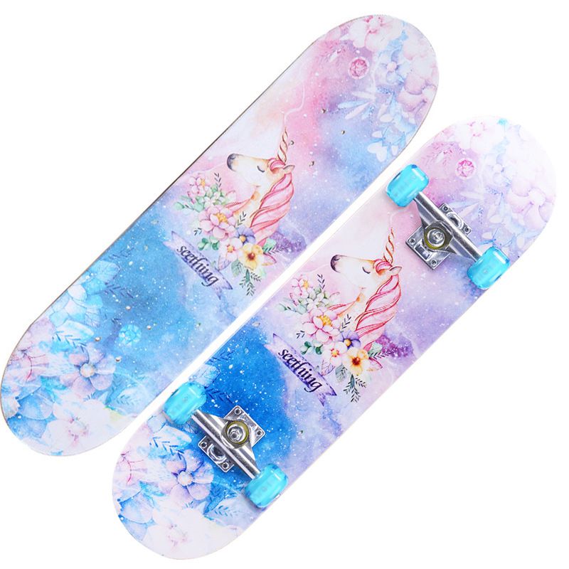Four Wheel Skateboard Adult Brush Street Road PU Flash Wheel