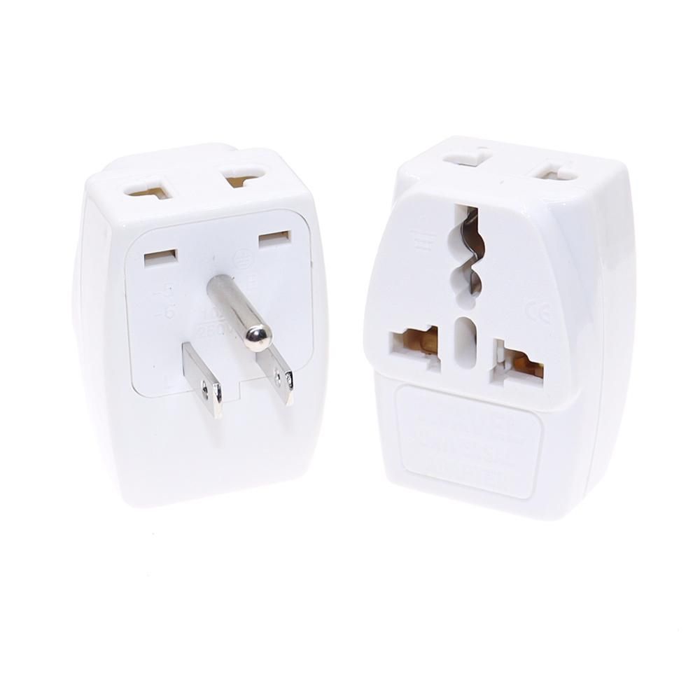 Travel Adapter Univesal EU AU UK India To USA Japan Canada Philippines Thailand Taiwan Grounded Plug 2 In Aapter Type B