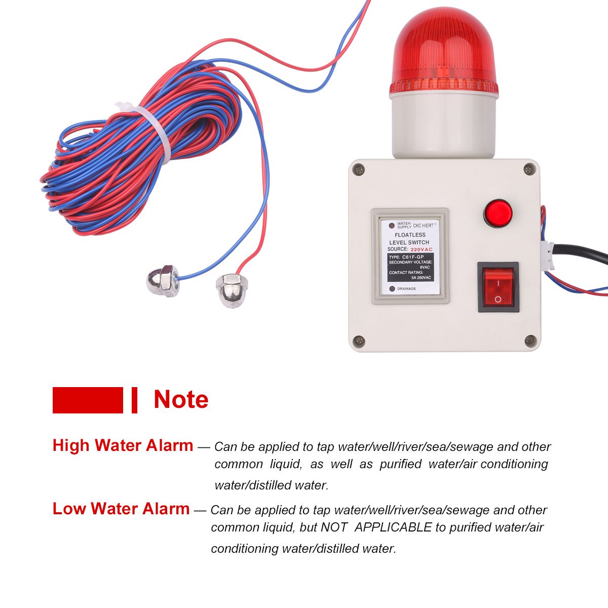 Water Level Indicator Alarm Water Level Alarm Sensor