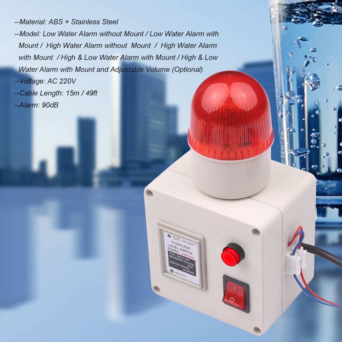 Water Level Indicator Alarm Water Level Alarm Sensor