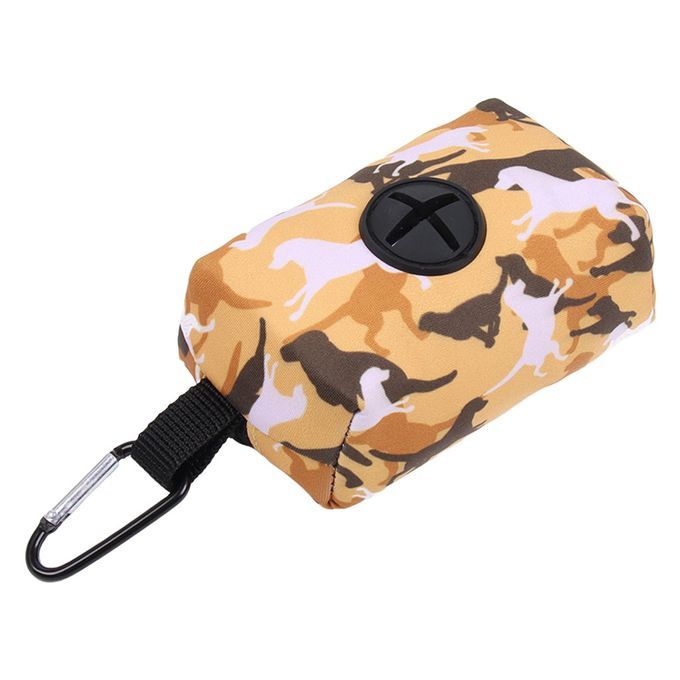 Pets Waste Bag Dispenser Holder Doggy Poo Dropping Sack Yellow