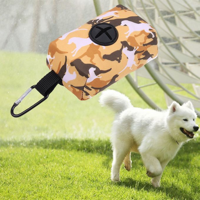 Pets Waste Bag Dispenser Holder Doggy Poo Dropping Sack Yellow