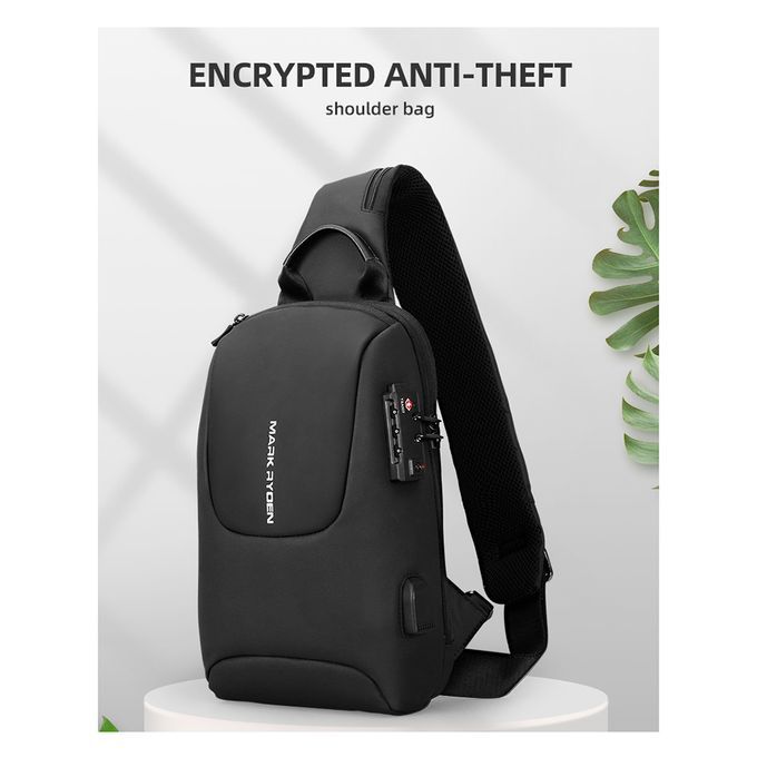 MARK RYDEN TSA Lock Crossbody Men Bag Waterproof USB Charge