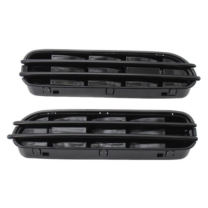 2Pcs Side Fender Air Flow Vent Grill Easy-Gloss Black