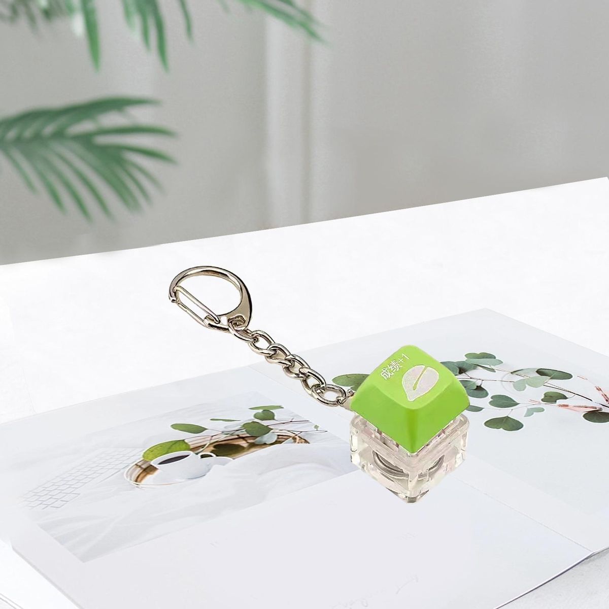Keyboard Keychain Keychain Versatile Stress Relief Toy for Keyboard Green