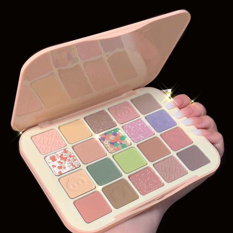 20 Colors Garden Dreamland Eyeshadow Palette Matte Glitter Oil Painting Makeup Palette Pastels