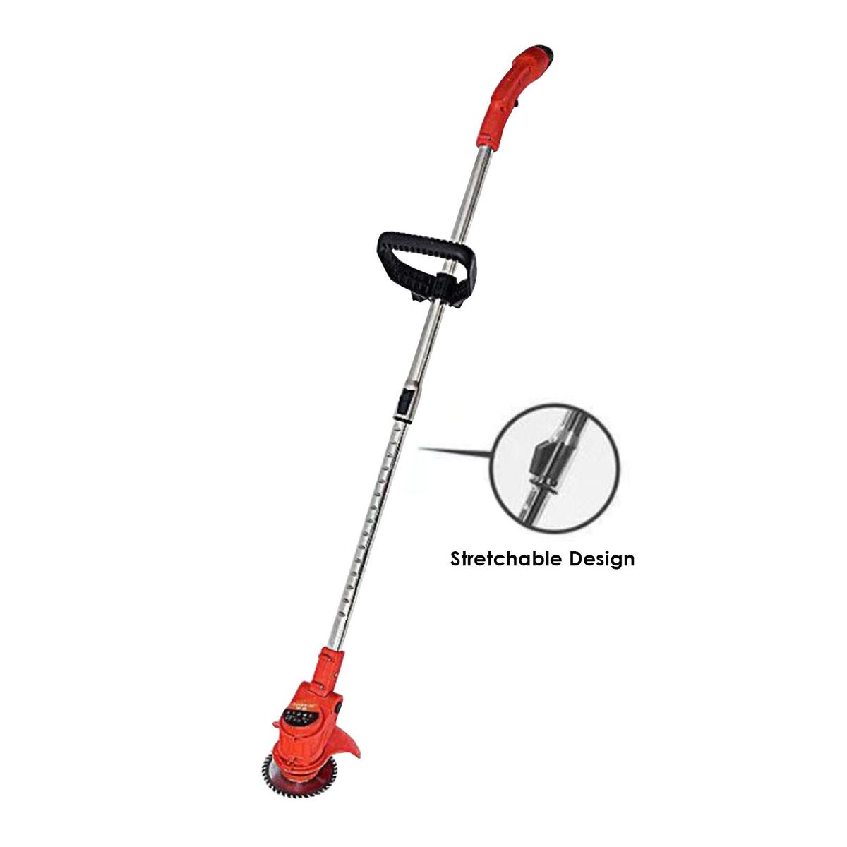 24V Electric Grass Trimmer Rechargeable Handheld Lawn Cutter Home Use Cordless Portable Grass Branches Mower for Garden Courtyard Pruning/Mowing