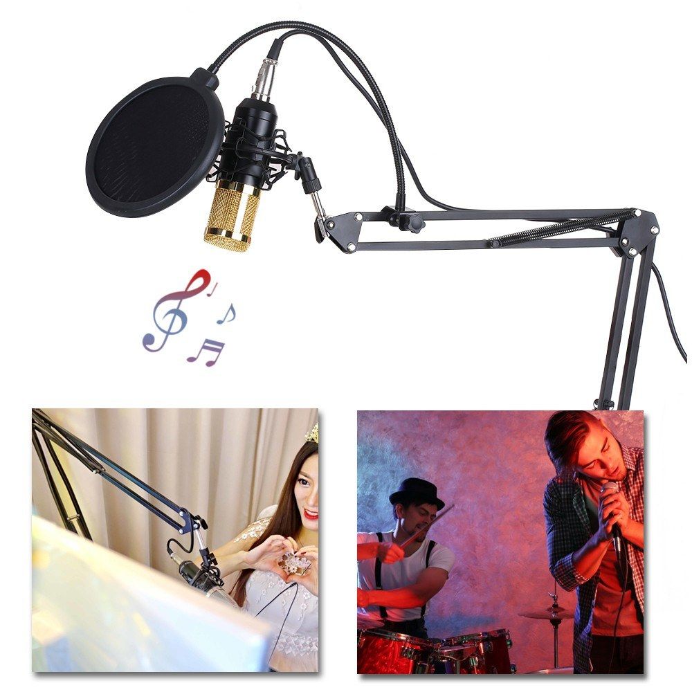 BM800 Condenser Microphone Lit Pro Audio Studio Recording