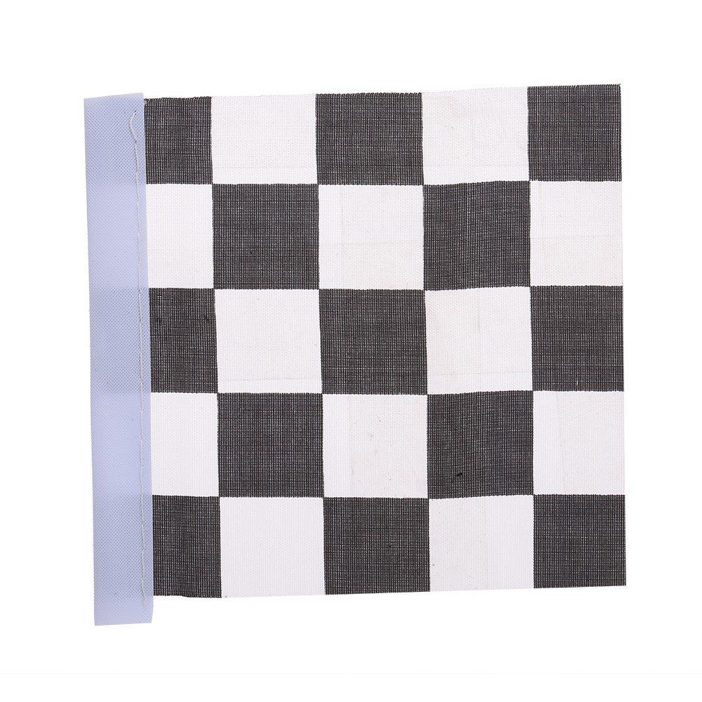 Metal Decorative Antenna With White   Black Flag For 1:10