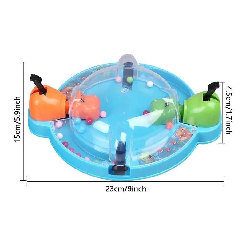 Hungry Tortoise Chomping Hippo Swallowing Beads Board Game Kids Early Educational Tabletop Family Interaction Toys