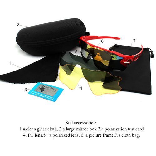 Bike Sunglasses UV400 Sports Anti Glare Lightweight Hiking