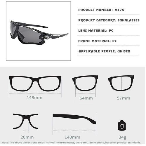 Bike Sunglasses UV400 Sports Anti Glare Lightweight Hiking