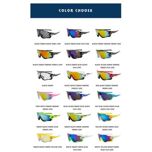 Bike Sunglasses UV400 Sports Anti Glare Lightweight Hiking