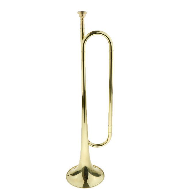 Brass Bugle, B Flat Cavalry Trumpet, Musical Instrument For Children