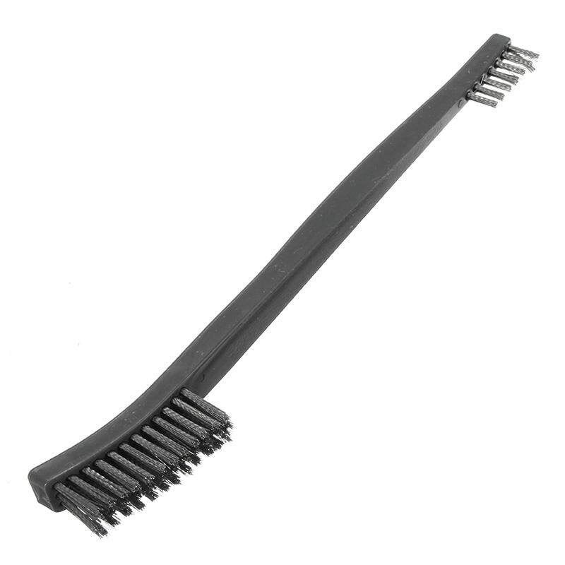 3Pcs Brush Kit Double End Steel Wire Brush Copper Wire Brush Nylon Brush