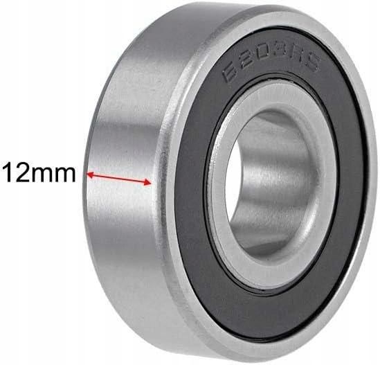 Deep-groove ball bearings 16 mm, ID 40 mm, OD 12 mm, sealed double bore in chrome-plated steel Z2