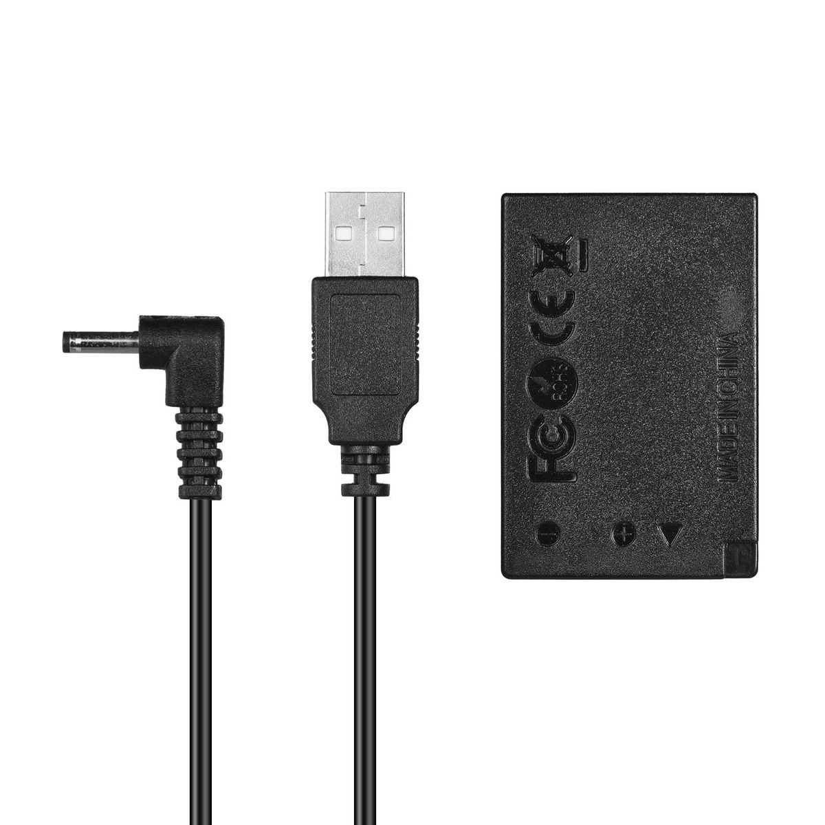 Andoer 5V USB to LP-E17 Dummy Battery Pack DC Coupler Adapter Replacement for Canon EOS M3/M5/M6  Cameras