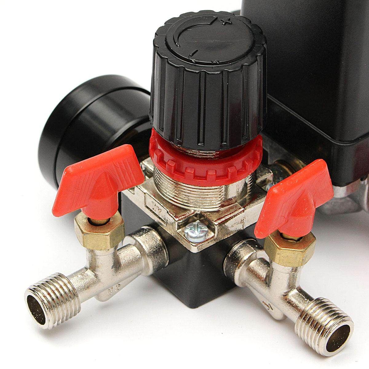 240V 95-125PSI Air Compressor Switch Control Valve Manifold Regulator