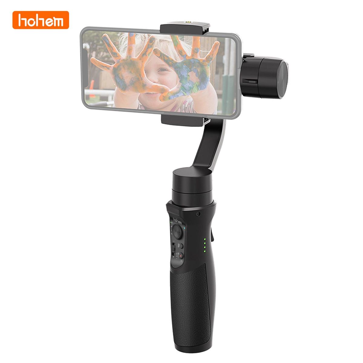 hohem iSteady Mobile+ 3-Axis Handheld Gimbal Stabilizer Auto-tracking Motion Time Lapse Panoramic Photography Zoom Control Max. Payload 280g Replacement for iPhone 13/12/11/X Pro Max 8 Smartphones