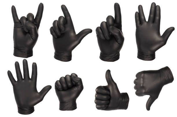 Disposable No Tearing Or Pinching Nitrile Black Glove