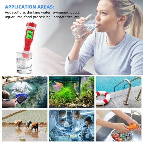 TDS PH Meter PH/TDS/EC/Temperature Meter Digital Water