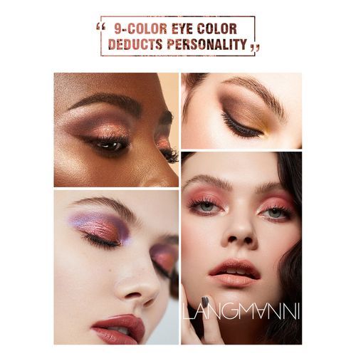 Palette 9-Color Fine Powder Matte Shimmer Eye Shadow