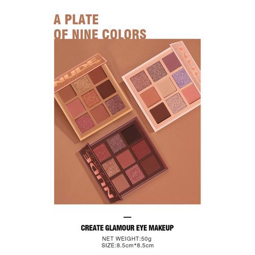 Palette 9-Color Fine Powder Matte Shimmer Eye Shadow
