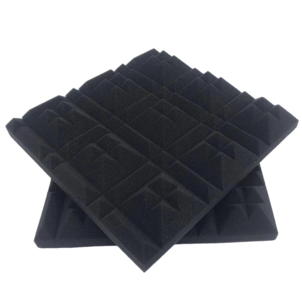 Acoustic Panels Studio Foam 12Pack Pyramid 2inch x 12inch x 12inch Sound Absorbing Foam Soundproofing Wall Tiles