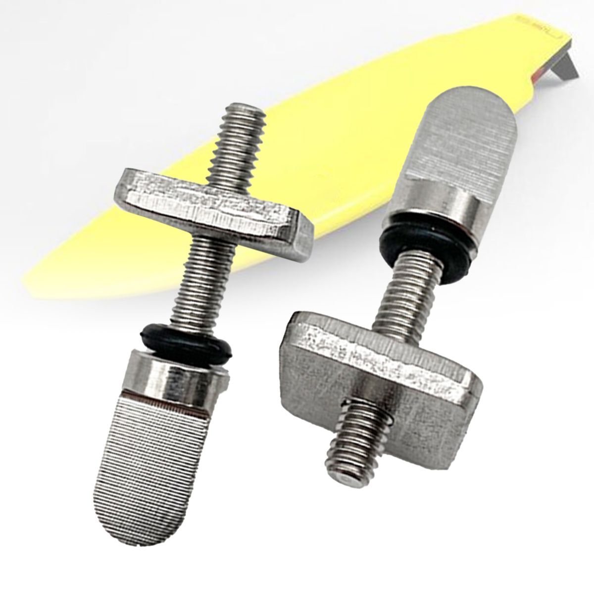 6Pcs Thumb Fin Screws Surfboard Rudder Fin Screws Silver Screw