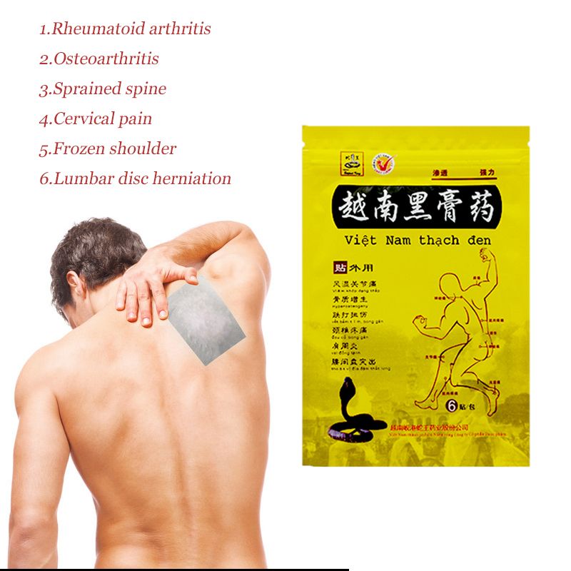 Shoulder Rheumatoid Neck Arthritis Herbal Medical Vietnam Plaster Pain Pain Back 6PCS Knee Pads Joint Disease For
