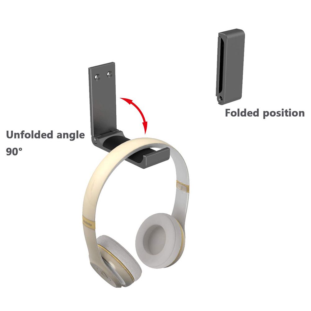 Foldable Universal Headset Headphone Hanger Hook Holder