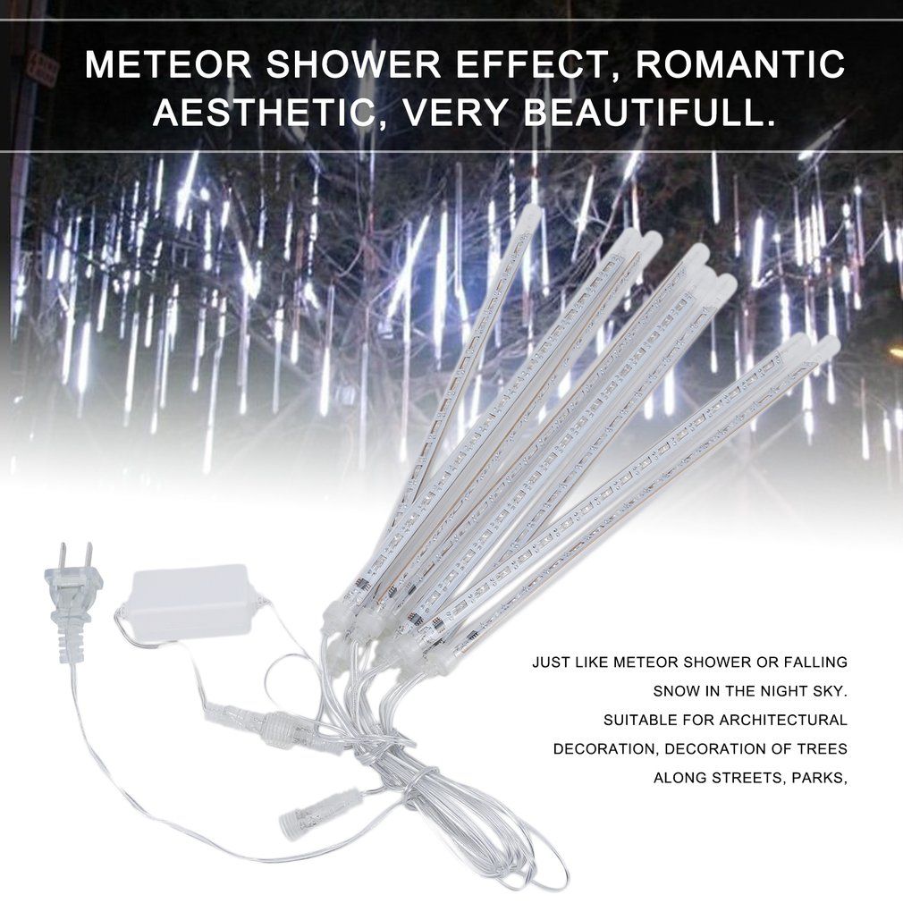 30CM Meteor Tube LED Meteor Shower Rain Tubes Christmas