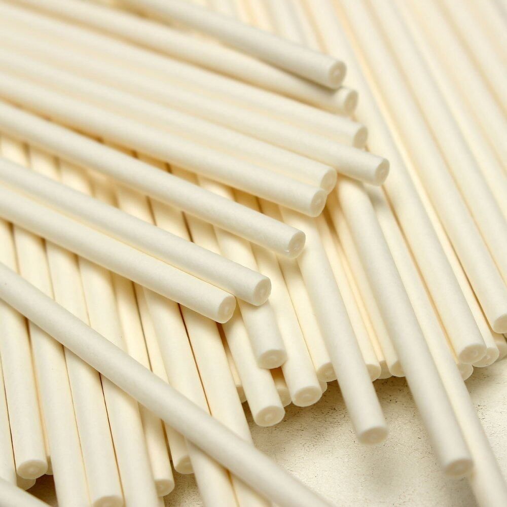 Hot Plastic Lollipop Cake Sweet Stick Lollies Lollys Crafts Cake Dowel Candy White
