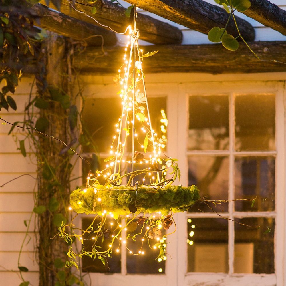 Solar Vines Branch LED String Fairy Light Garden Fence Tree