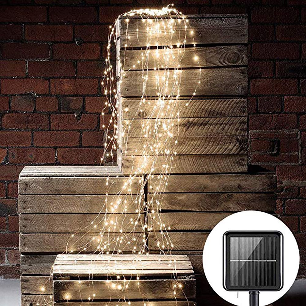 Solar Vines Branch LED String Fairy Light Garden Fence Tree