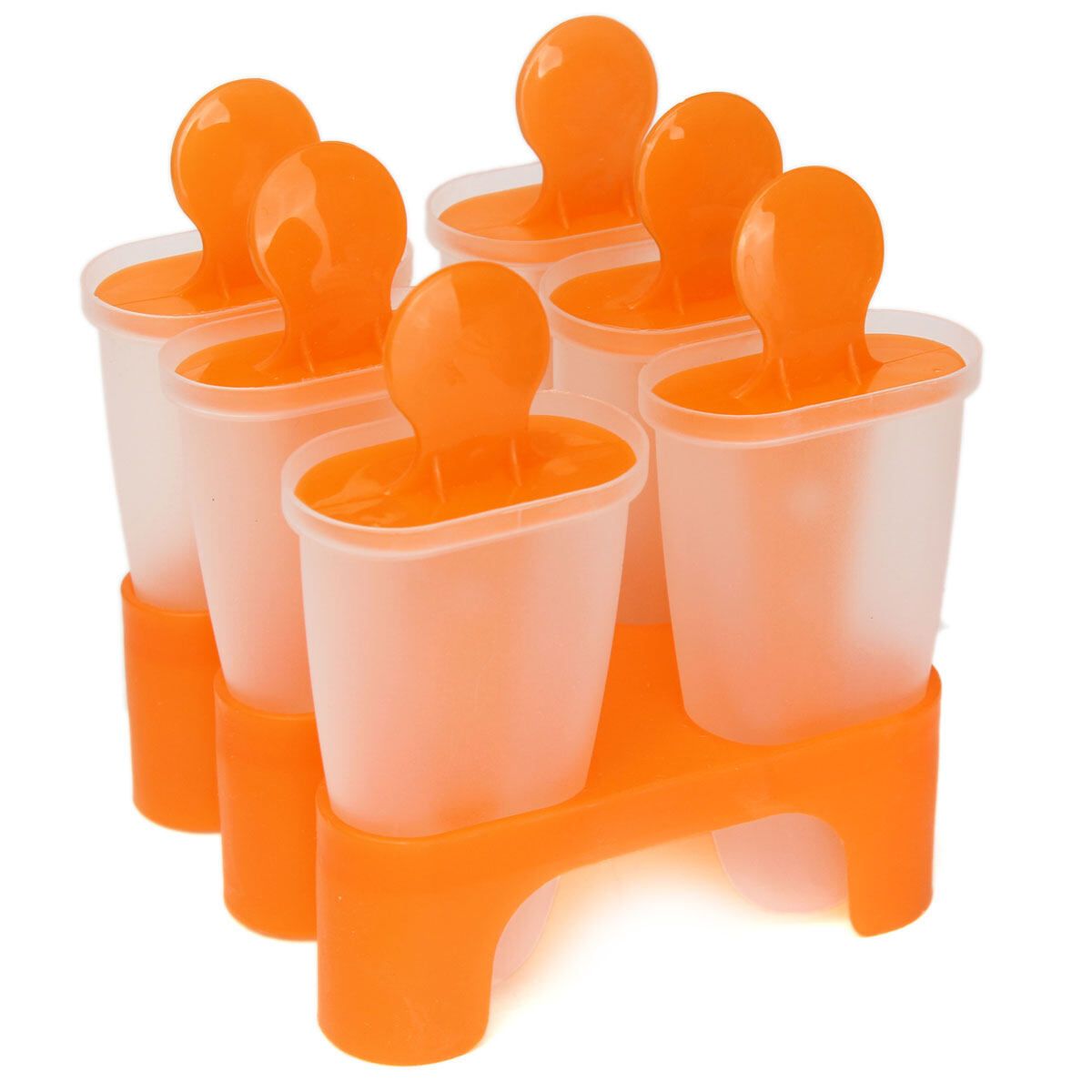 6 Cell Safe DIY Frozen Ice Mold Ice Maker Lolly Mould Tray Pan Kitchen