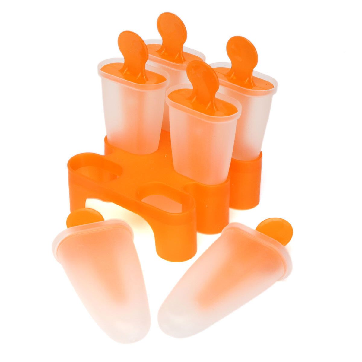 6 Cell Safe DIY Frozen Ice Mold Ice Maker Lolly Mould Tray Pan Kitchen