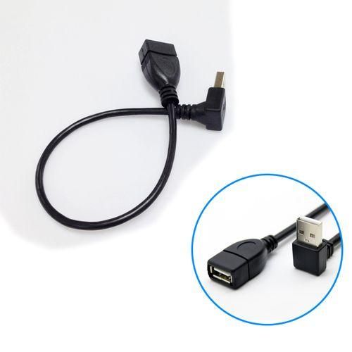 USB2.0 Male To Female Extension Cable 25CM 90