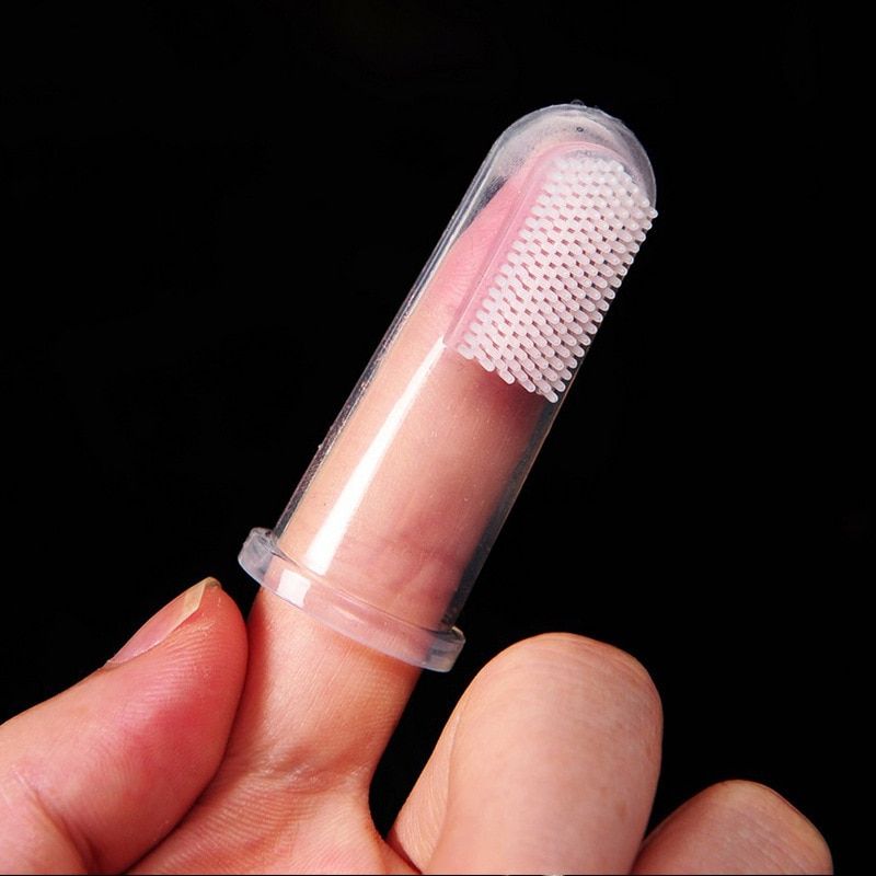 Super Soft Finger Pet Toothbrush Teddy Dog Brush Off Bad Breath Tartar Teeth Care Dogs
