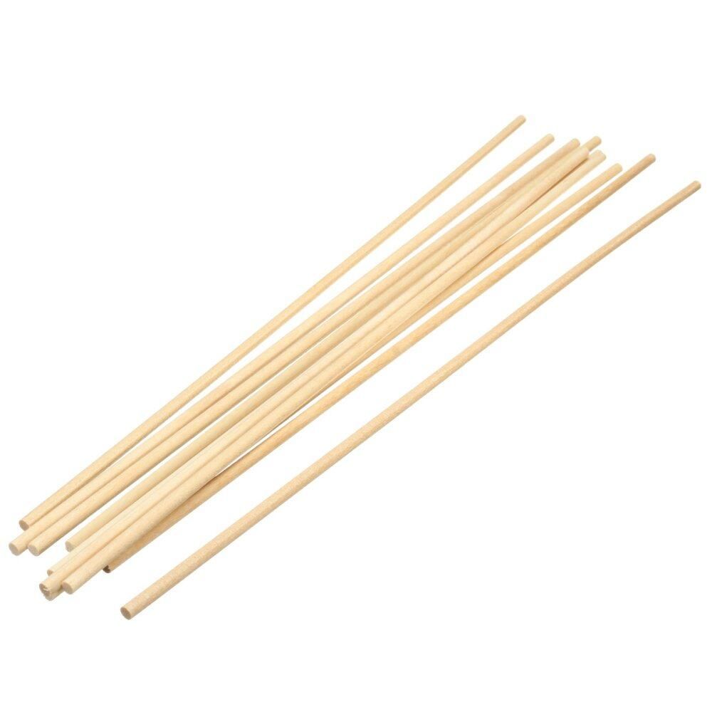 10pcs Round Wooden Lollipop Lolly Sticks Cake Dowels DIY Food Hand Crafts Tool 4mm 4mm
