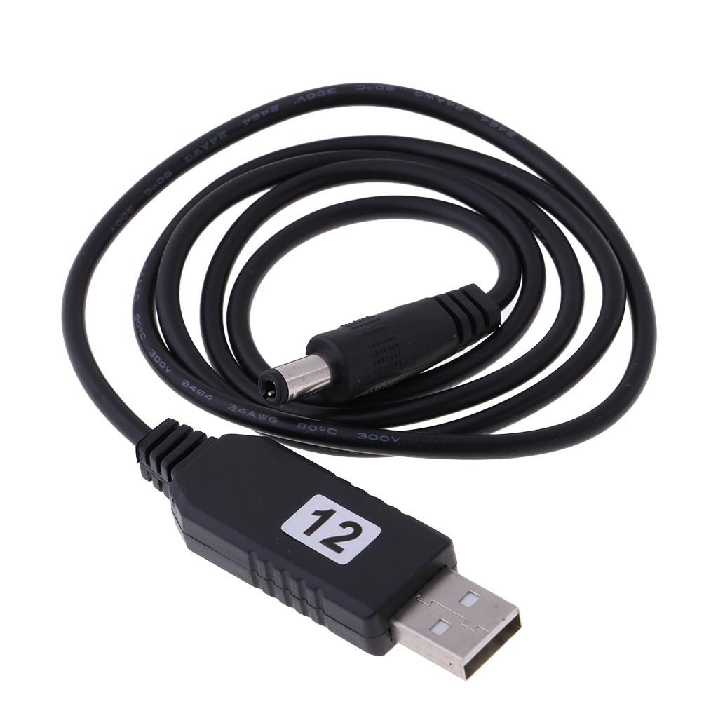 3ft USB 5v To DC 12V Step Up Converter Voltage Regulator Cable With DC
