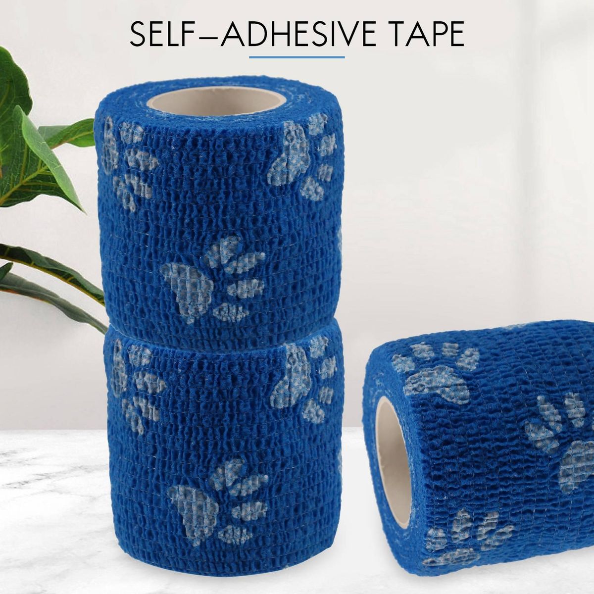 -Adhesive Wrist Ankle Joints Wrap Bandage Tape Blue