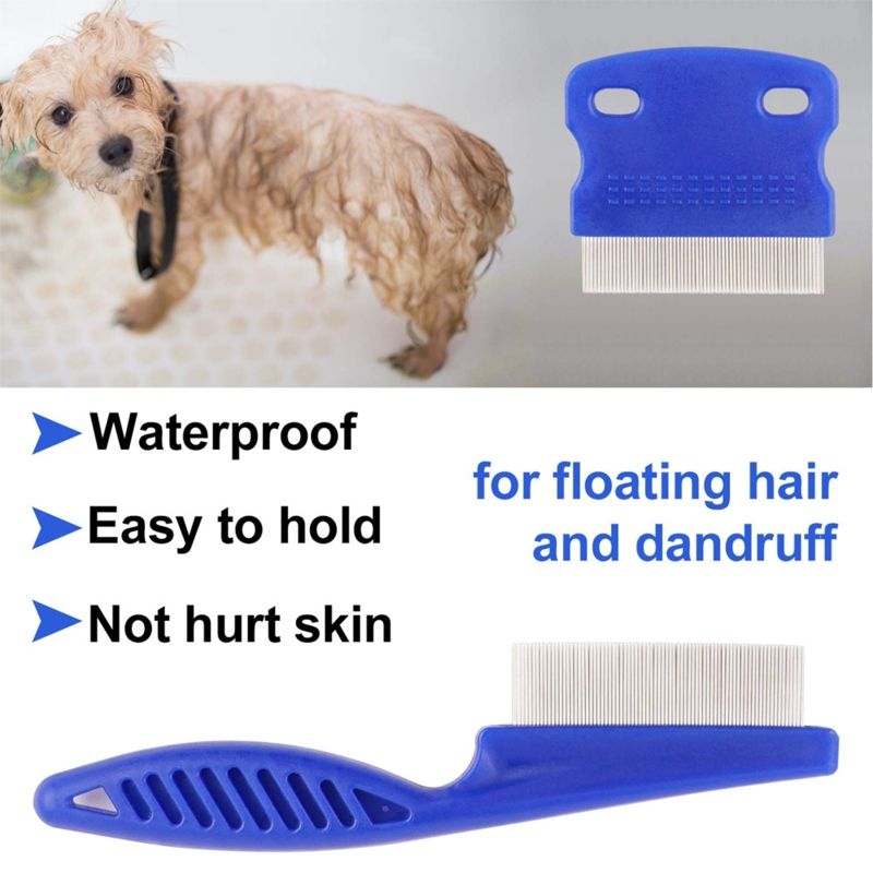6Pcs Hair Comb Lice Comb Tear Stain Remover Dandruff & Nit Comb With Metal