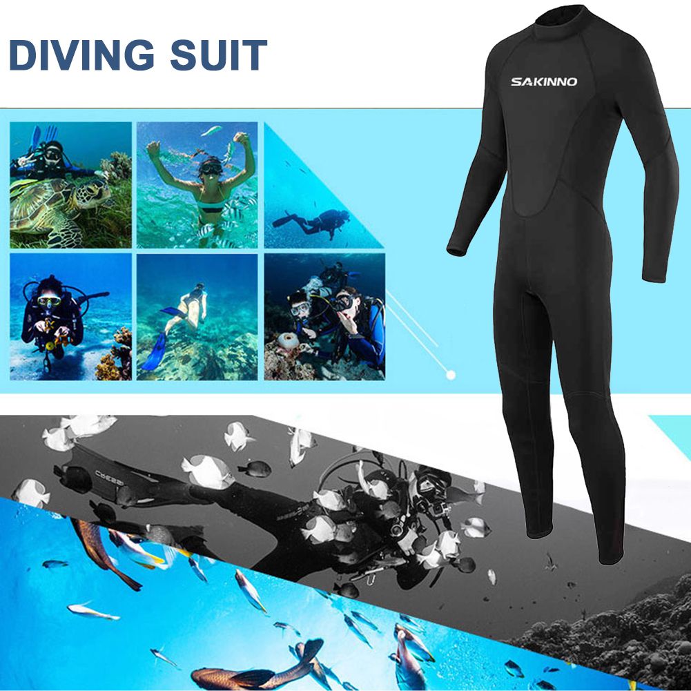 Full Body 2mm Men Neoprene Wetsuit Long Sleeve Surfing Swimming Diving Jumpsuit Surfing Diving Suit