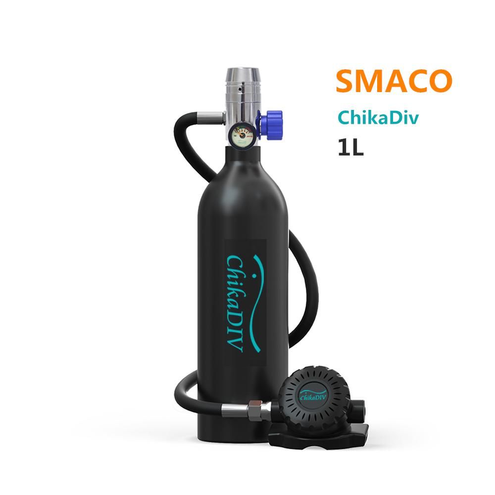 Smaco ChikaDiv Scuba Diving Equipment Capacity 1L Time 18 Min Snorkeling Set Easily Use Underwater Scuba Diving Tank Oxygen