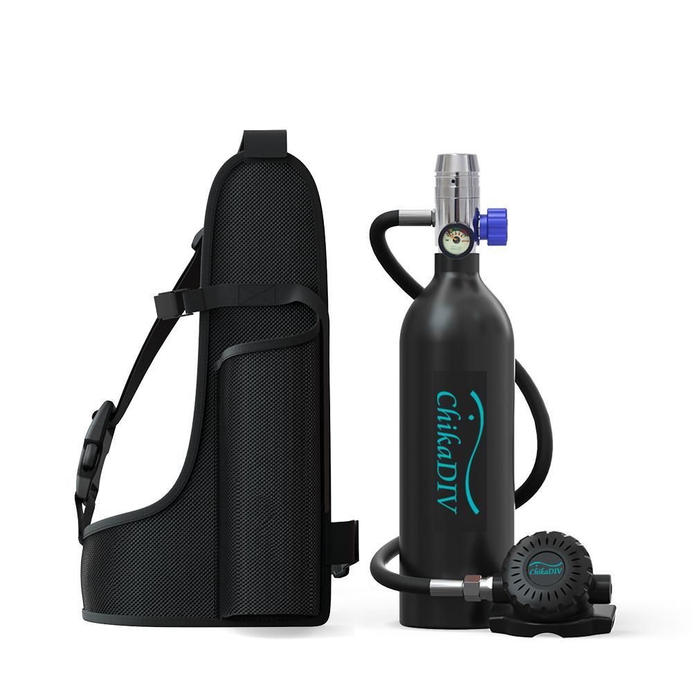 Smaco ChikaDiv Scuba Diving Equipment Capacity 1L Time 18 Min Snorkeling Set Easily Use Underwater Scuba Diving Tank Oxygen